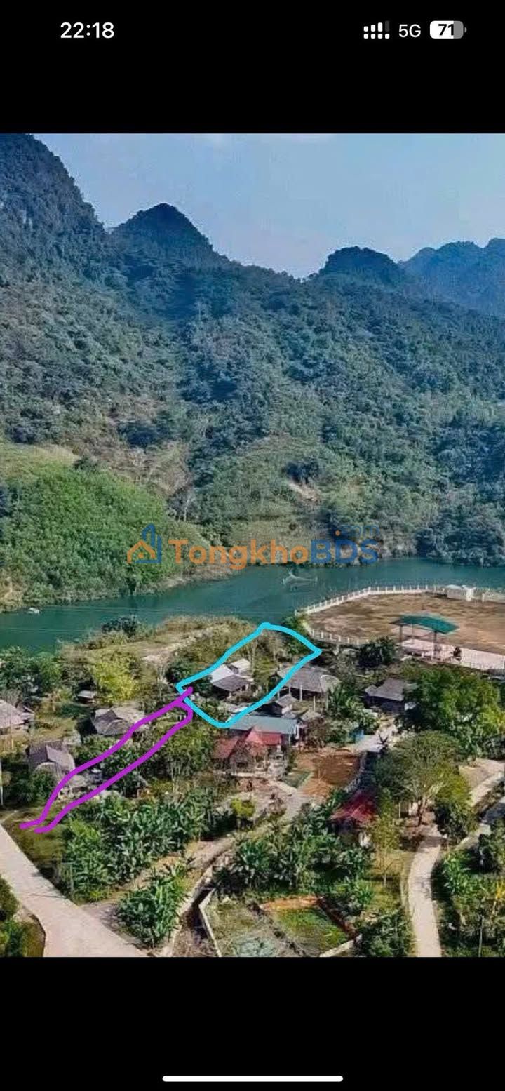 Bán đất 800m² Thung Nai, Hòa Bình - Sẵn nhà, bám suối, view hồ Sông Đà