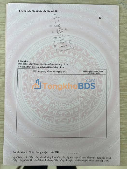 Đất nền Trảng Bàng 185m² 370 triệu - Đường ô tô