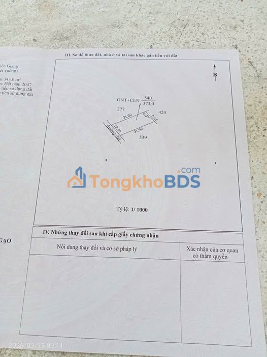 Nhà 382m² Long Bình Điền, Tiền Giang - Sổ hồng chính chủ, giá 1.8 tỷ