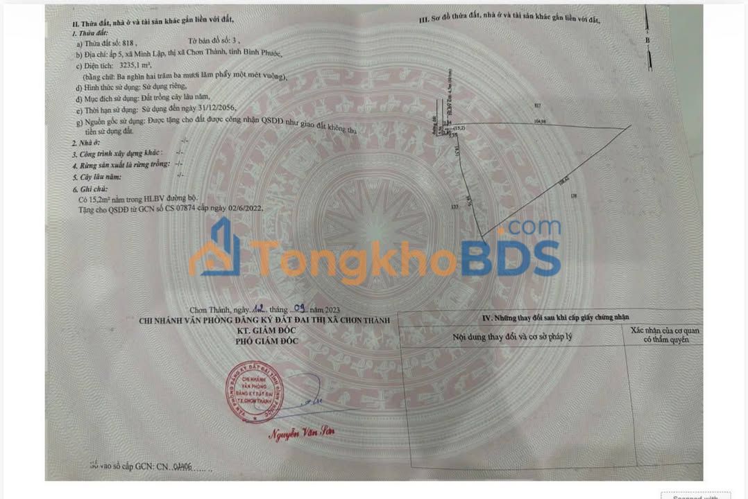 Đất Vườn 3200m² Minh Lập, Bình Phước - Giá Đầu Tư Chỉ 4xx Triệu