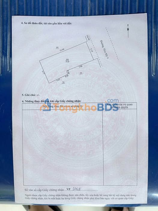 Đất nền mặt tiền Hoà Mỹ 9, Đà Nẵng - 75m², 5.05 tỷ, gần công viên