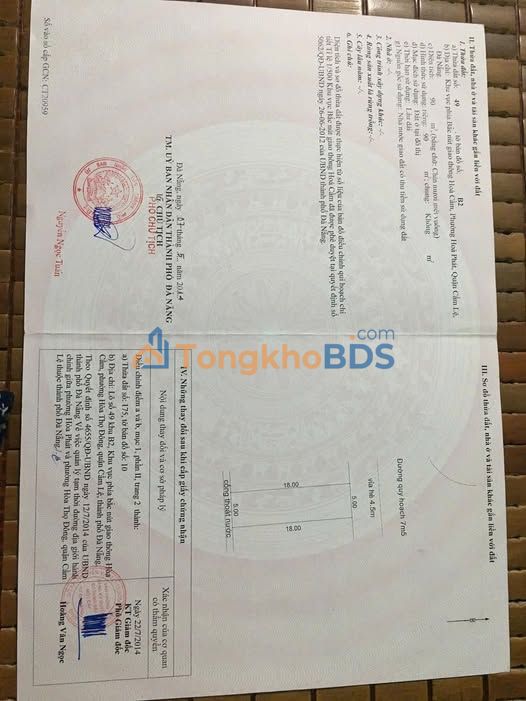 Đất Mặt Tiền Hồ Sỹ Dương Cẩm Lệ 90m² - Hướng Bắc, Giá 5 Tỷ