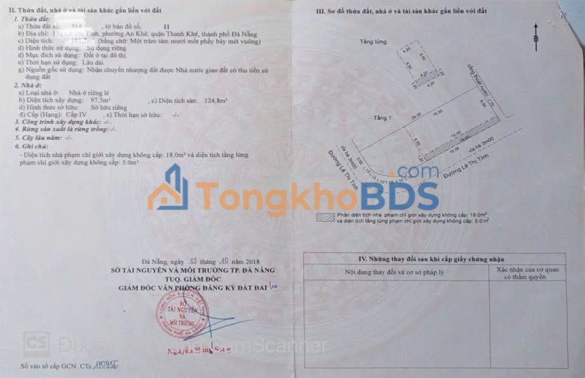 Nhà Lô Góc Mặt Tiền Lê Thị Tính, Đà Nẵng - 182m² Kinh Doanh/Cho Thuê