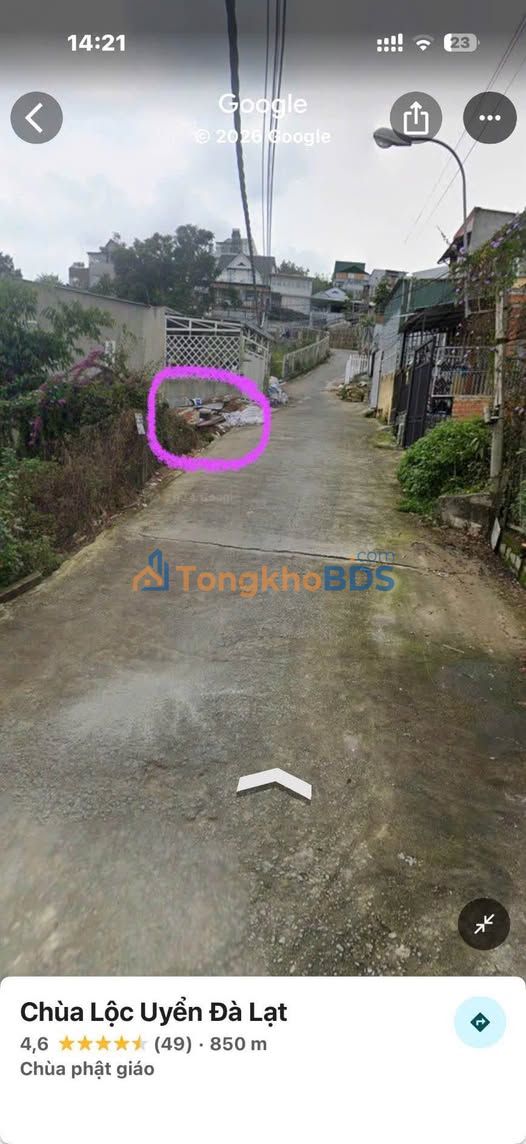 Đất nền 74m² Đào Duy Từ, Đà Lạt - Sổ riêng, gần trung tâm