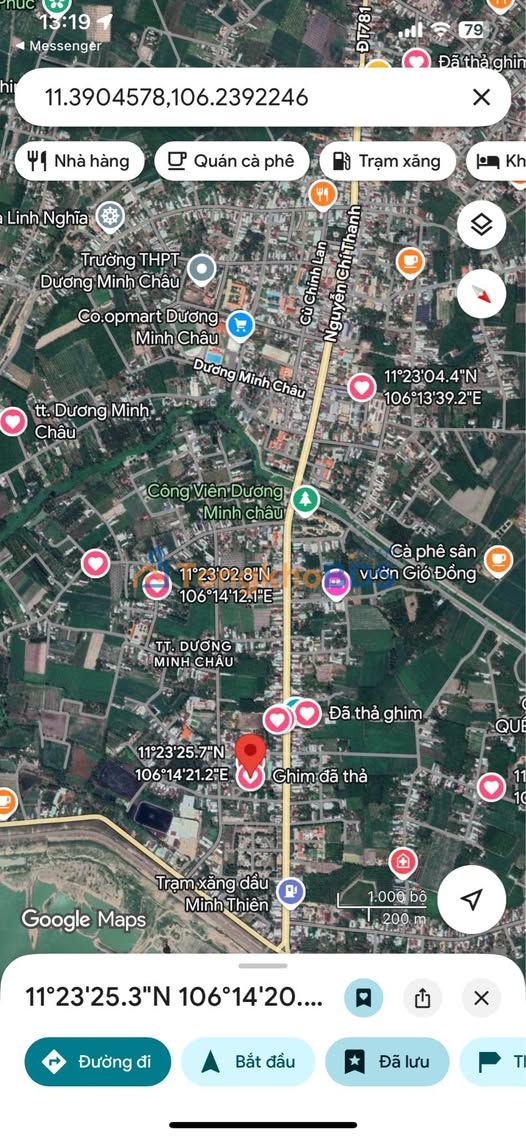 Đất Mặt Tiền Đường Nhựa Dương Minh Châu 1824m² - Giá Tốt Đầu Tư