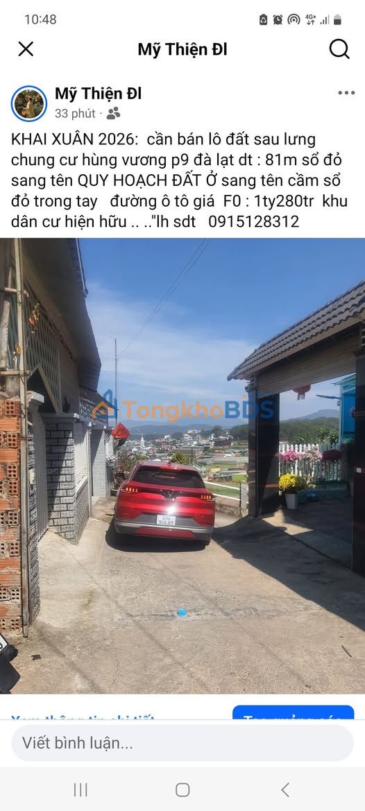 Bán Đất Xây Dựng Đà Lạt 84m² - Sổ Xây Dựng, Đường Ô Tô