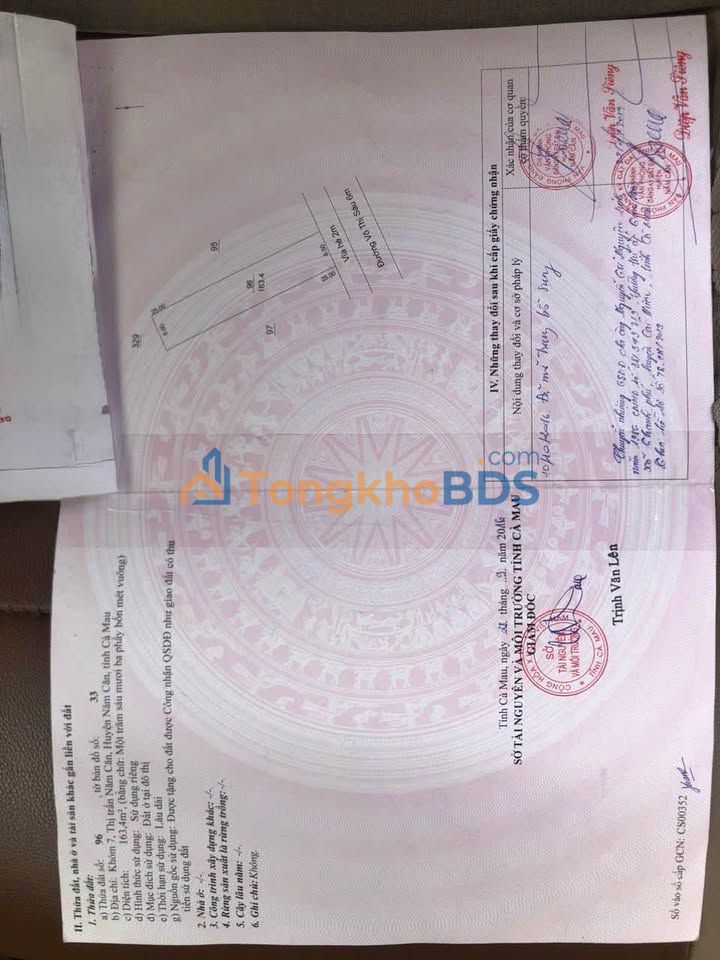 Đất Thổ Cư 162m² Võ Thị Sáu, Năm Căn - Sổ Hồng Chính Chủ, Giá 1.4 Tỷ