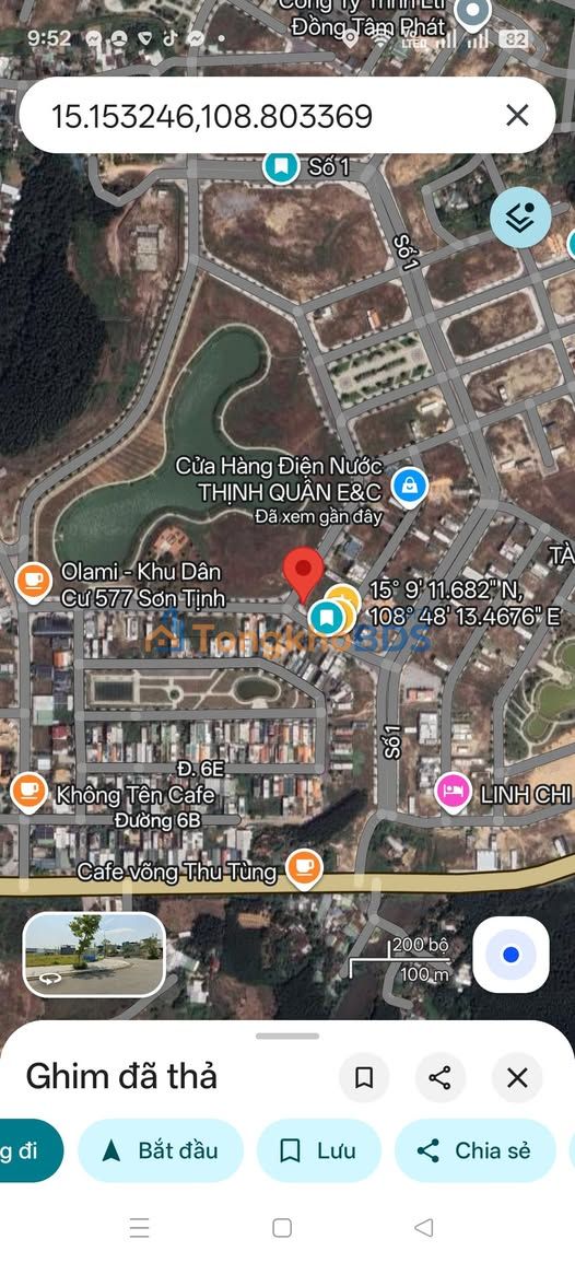 Đất Nền KDC Sơn Tịnh 577 - Lô Góc 200m² Kinh Doanh Đắc Địa