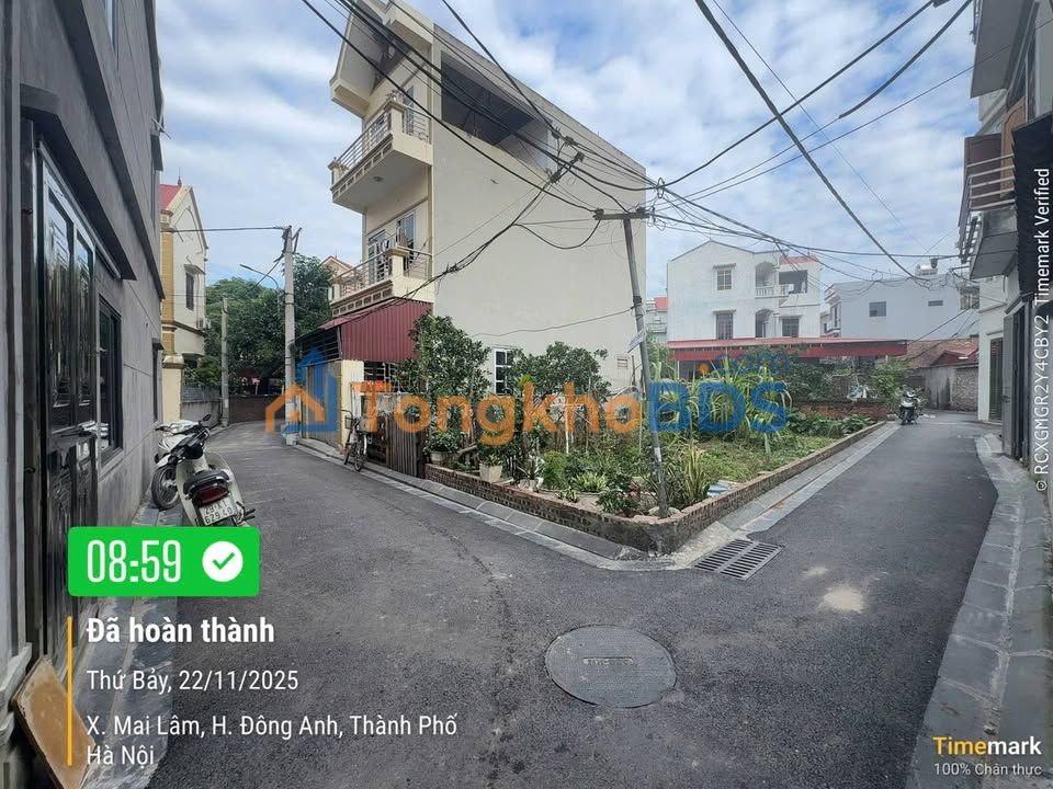 Đất nền góc đẹp - 56m² - Sổ đỏ sẵn sàng - Đông Anh