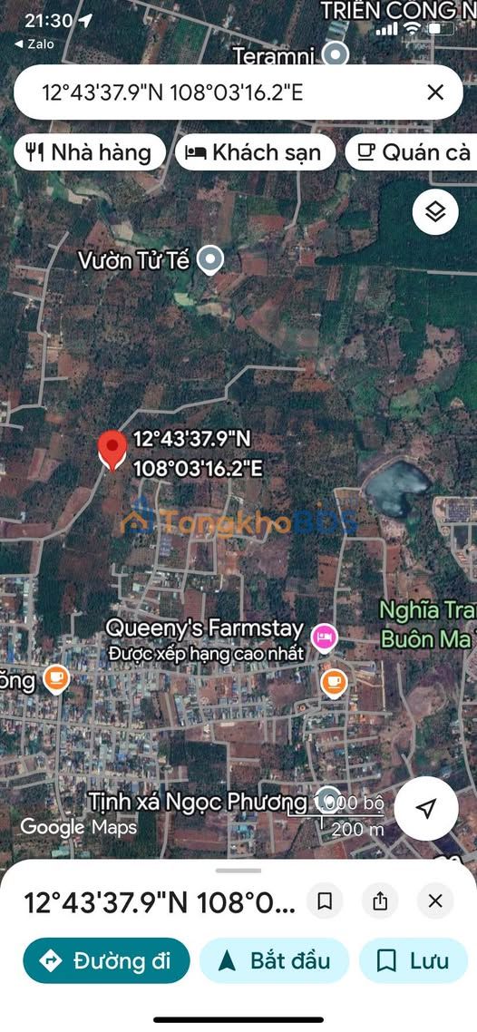 Đất nông nghiệp Y Moan Buôn Ma Thuột 1188m² giá tốt hiếm có