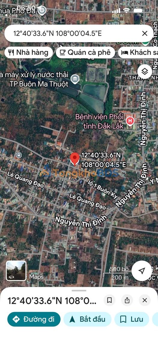 Đất thổ cư Buôn Ki Nguyễn Thị Định 312m² 1.75 tỷ - Sổ đỏ