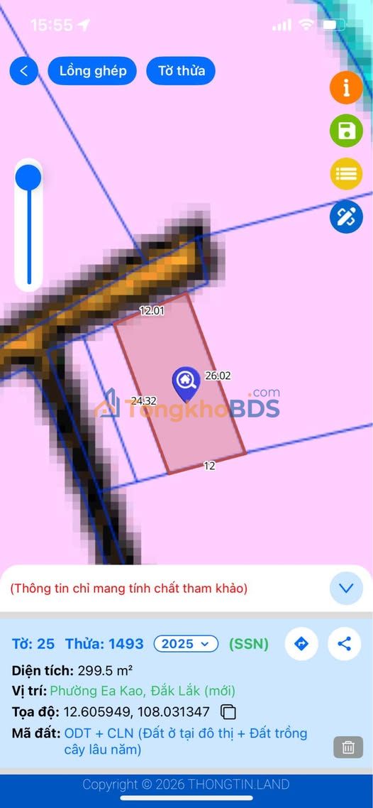 Đất Eakao - Buôn Ma Thuột 300m² - Sổ Đỏ Thổ Cư - Tách 2 Lô