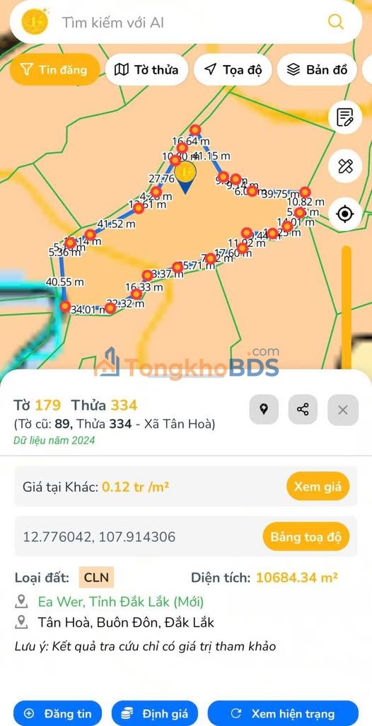 Bán Gấp 1.1ha Đất Vườn Tân Hòa, Buôn Đôn - Sổ Đỏ Riêng, Sẵn Cà Phê, Tiêu, Sầu Riêng