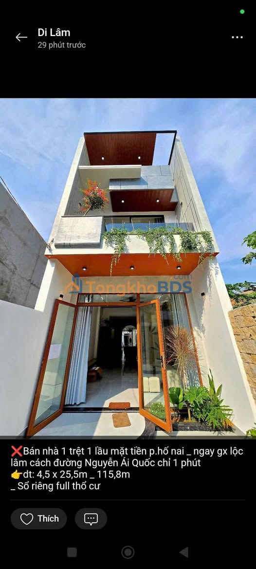 Nhà Mặt Tiền Hố Nai 115.8m² - 4.38 Tỷ - Kinh Doanh Sầm Uất