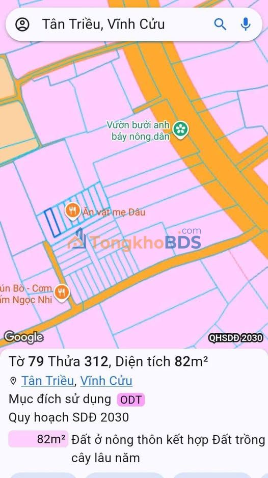 Đất Nền Sổ Hồng Riêng 82m² Làng Bưởi, Biên Hòa - Giá Đầu Tư 1.23 Tỷ