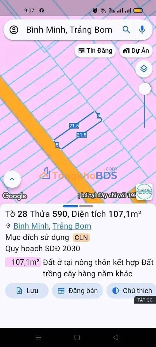 Đất Trảng Bom Đồng Nai 1100m² Sổ Riêng - Giá 7 Tỷ Chính Chủ