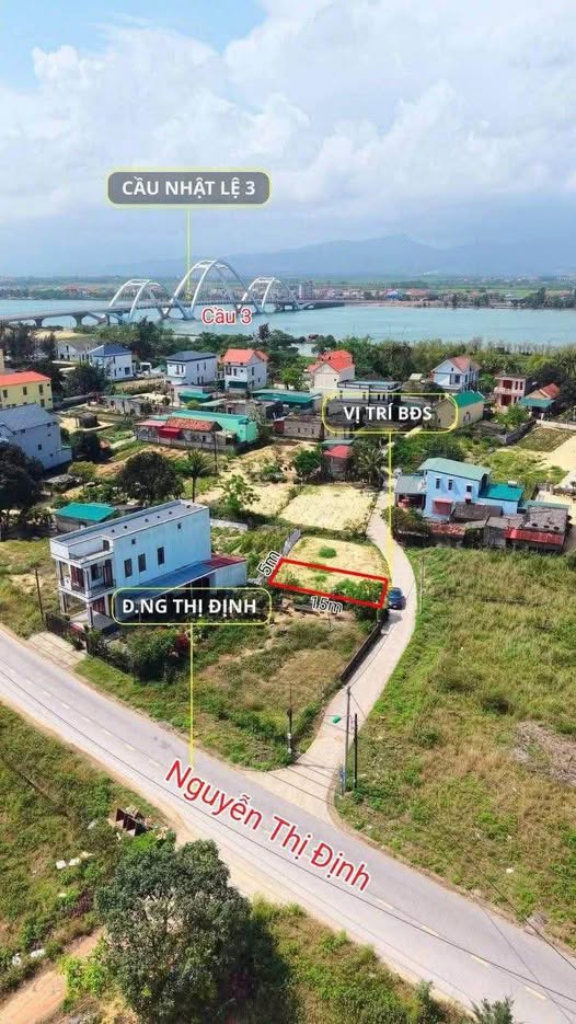 Bán đất Bảo Ninh 75m² - Gần Cầu Nhật Lệ 3, Sổ Đỏ Full Thổ Cư
