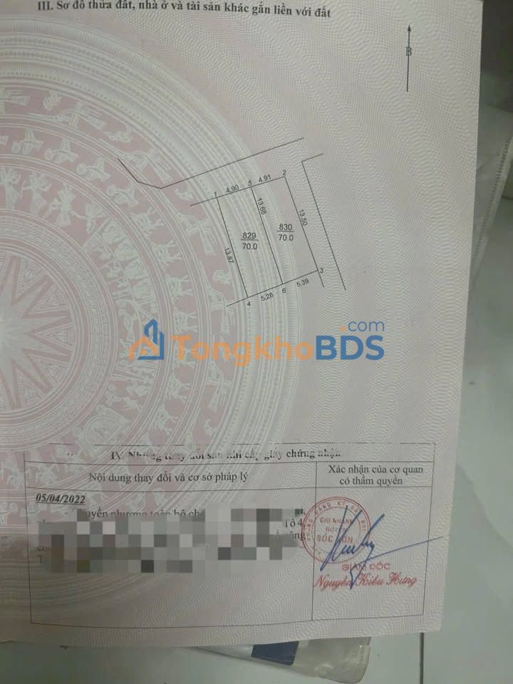 Bán Đất Thổ Cư Tân Dân, Sóc Sơn 70m² - Sổ Đỏ Sẵn Sàng - Giá 2 Tỷ