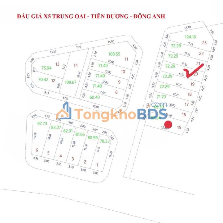 Bán Đất Đấu Giá 72.9m² Đông Anh, Hà Nội - Sẵn Sàng Xây Dựng