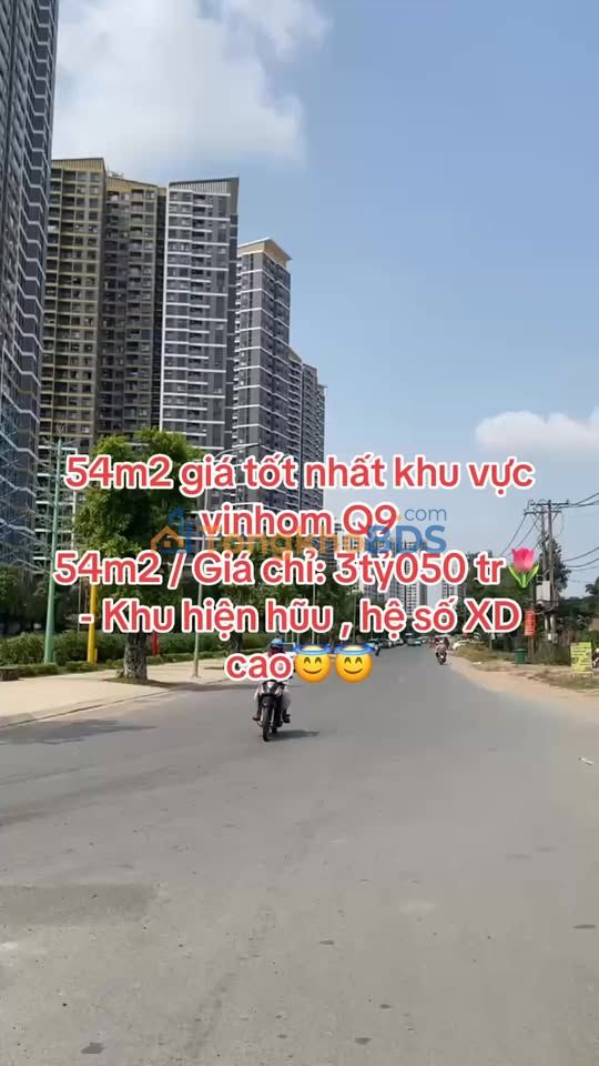 Đất Nền Quận 9 - 54m² - Giá Tốt Nhất 3.05 Tỷ - Gần Vinhomes