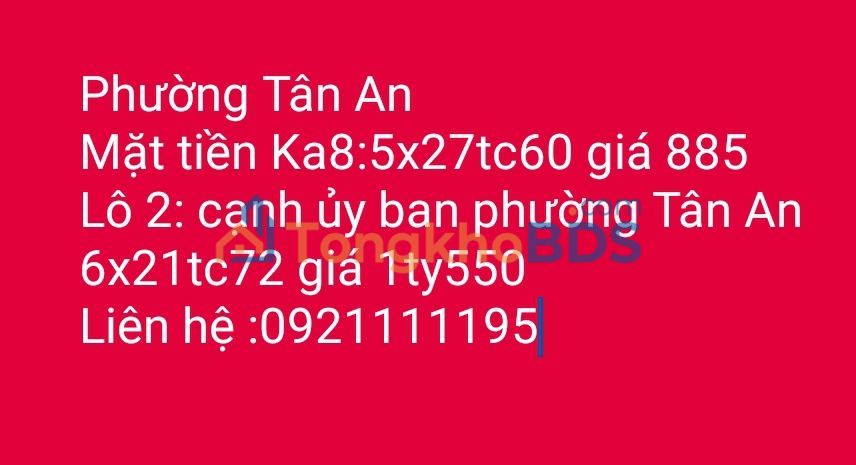 Đất Mặt Tiền Ka8, Tân An, Buôn Ma Thuột - 145m² Giá 885 Triệu