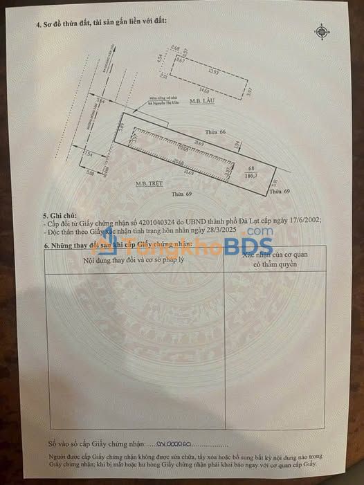 Nhà Mặt Tiền P.Xuân Hương, Đà Lạt - 186m² - Giá 13.5 Tỷ