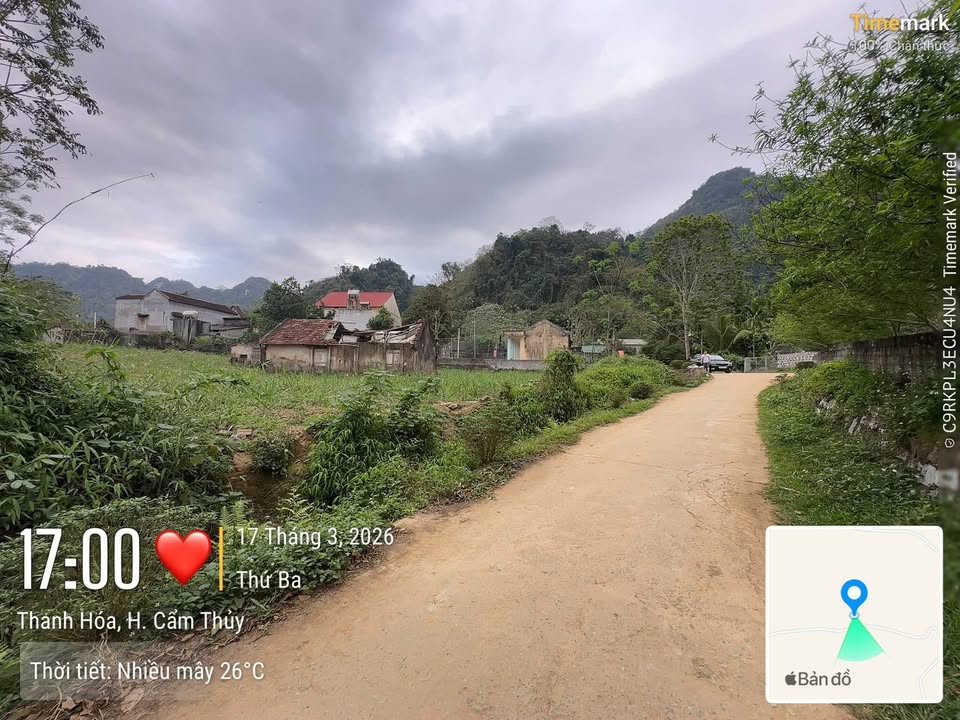 Đất nền Cẩm Thủy, Thanh Hóa 1000m² - Sổ đỏ sẵn sàng, giá đầu tư chỉ 5xxtr