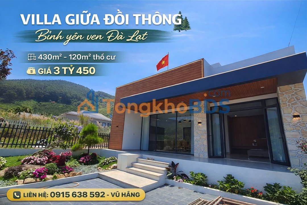 Biệt thự Đồi Thông Đà Lạt 430m² - An Yên Nghỉ Dưỡng & Đầu Tư