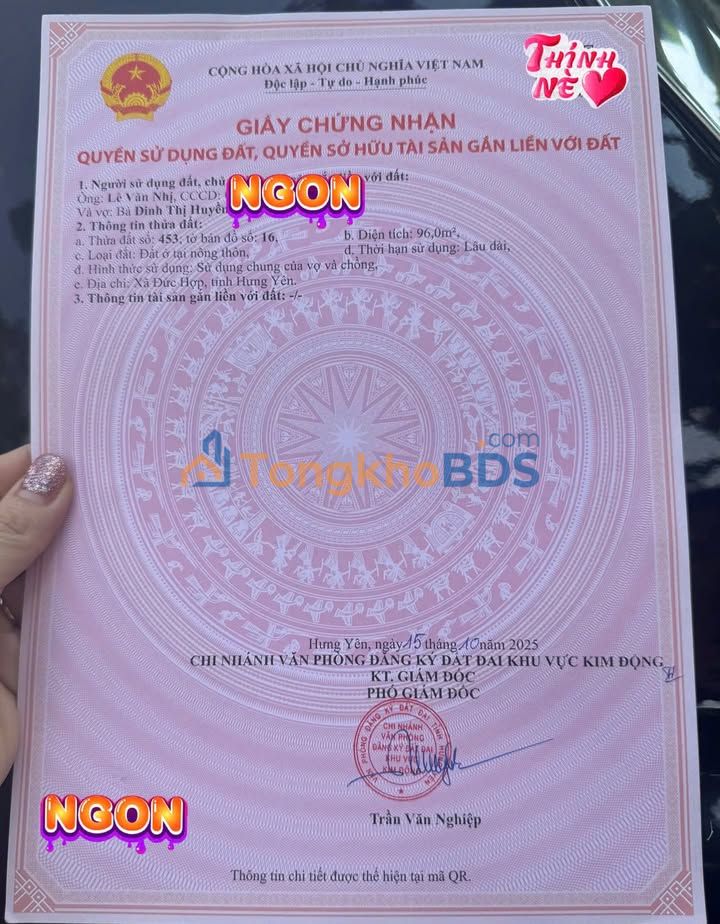 Đất Kinh Doanh 96m² Mặt Đường Kim Động, Hưng Yên - Vị Trí Vàng