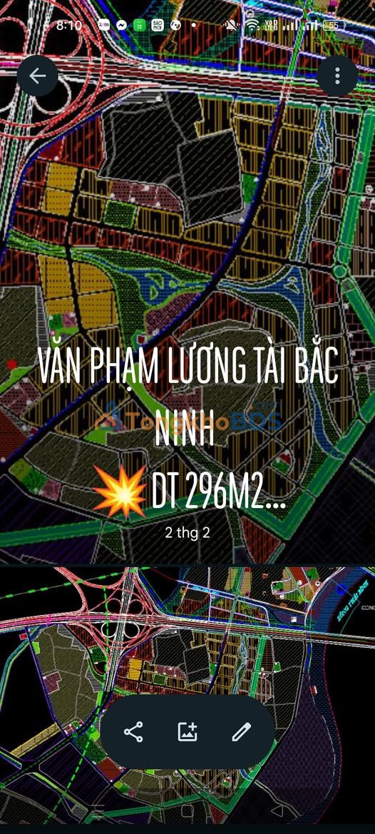 Đất nền 296m² Lương Tài, Bắc Ninh - Sổ đỏ sẵn sàng, đường 2 ô tô