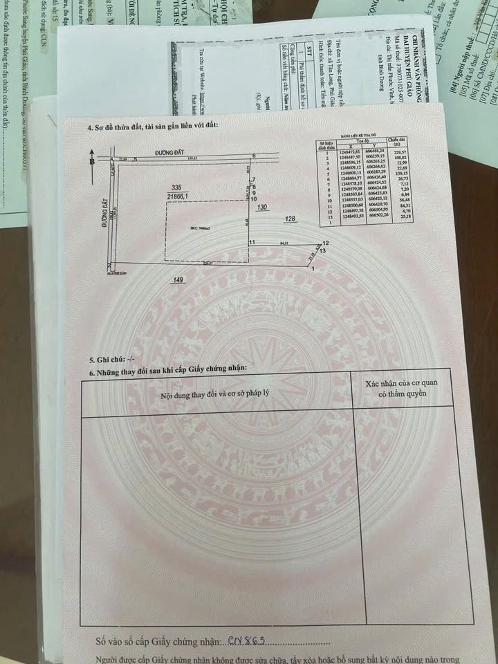 Bán Đất Vườn 2.1ha Tân Long, Phú Giáo, Bình Dương - Sổ Hồng 2063