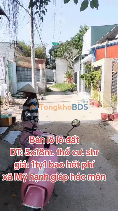 Đất nền 90m² Hóc Môn - Sổ hồng sẵn, dân cư đông đúc, giá 1.1 tỷ