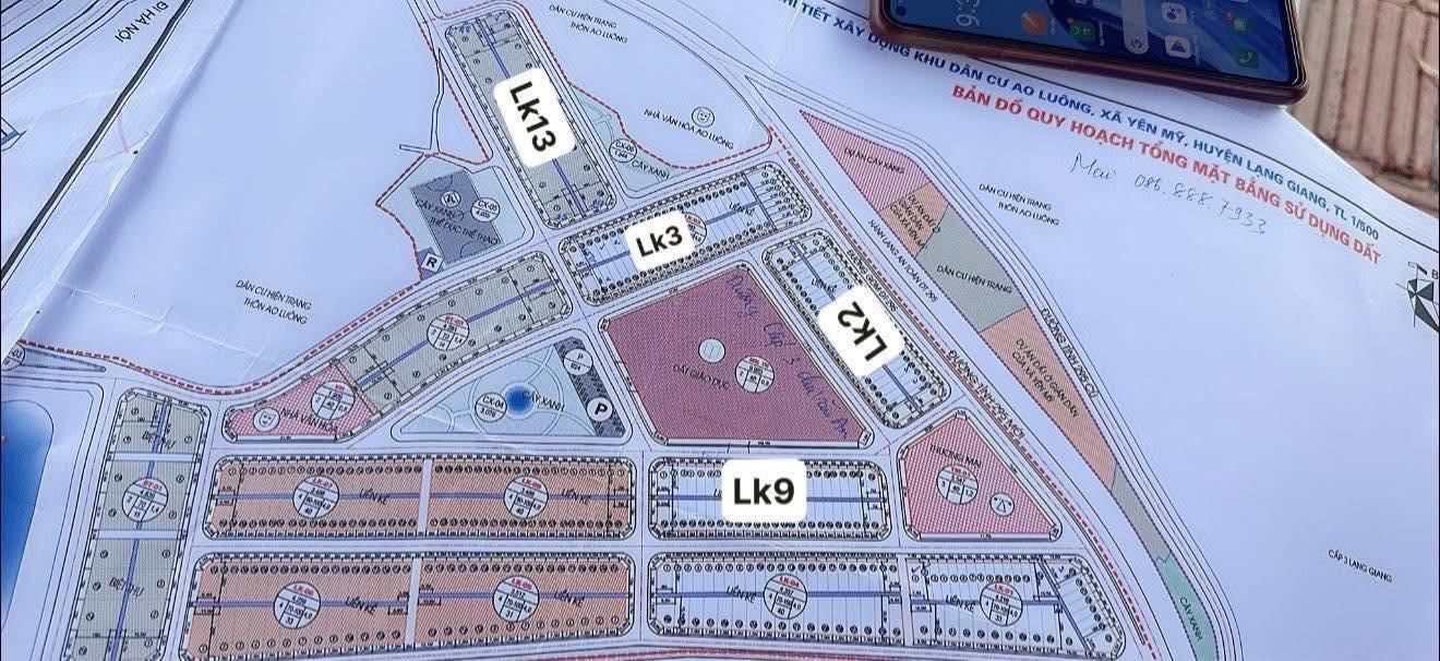 Đất nền KDC Ao Luông, Lạng Giang 108m² - Giá tốt nhất khu vực!