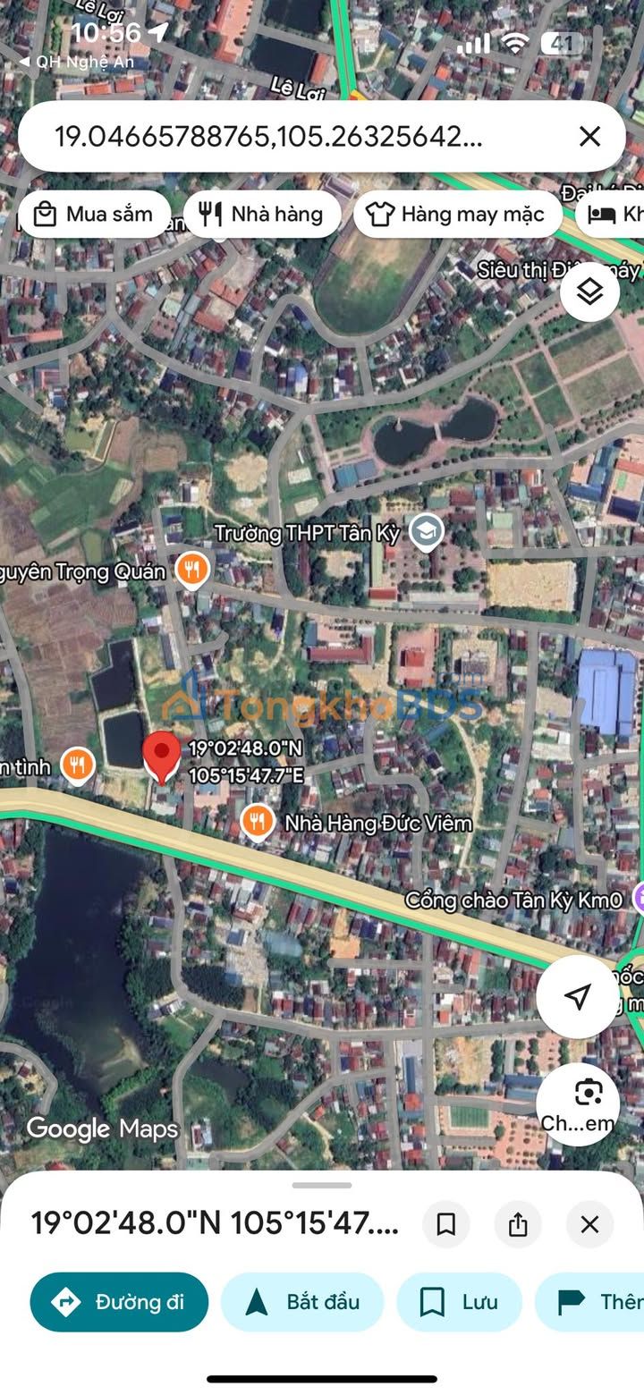 Đất nền K6 Tân Kỳ 119m² full thổ cư - Giá 1 tỷ, ô tô vào tận nơi