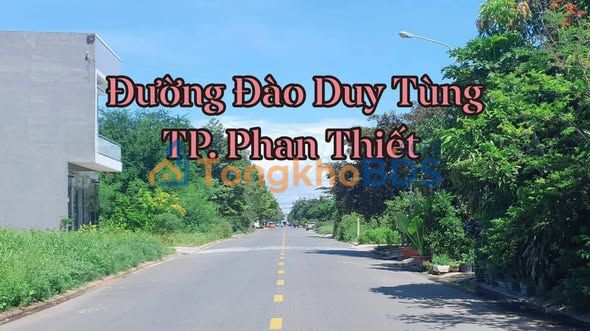 Đất thổ cư mặt tiền Đào Duy Tùng, Phan Thiết 100m² - Sổ hồng sẵn