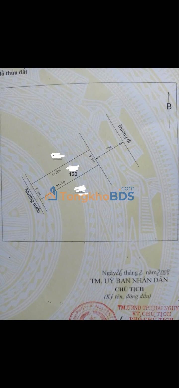 Bán Đất Tặng Nhà 2 Tầng Minh Cầu, Thái Nguyên - 120m² - 5 Tỷ