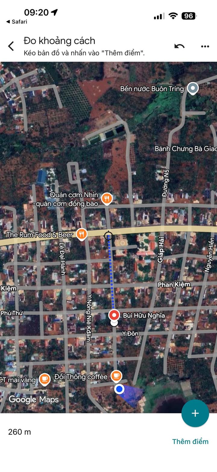 Bán Đất Mặt Tiền Bùi Hữu Nghĩa Buôn Hồ 180m² - Sổ Đỏ Thổ Cư Giá 1.38 Tỷ