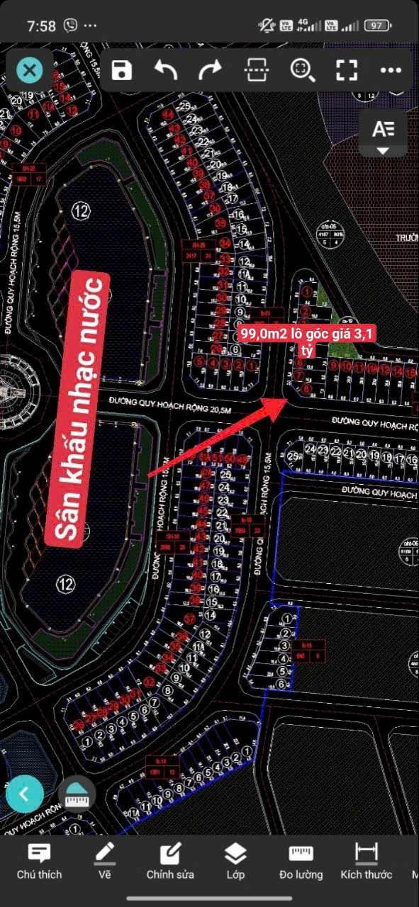 Bán Đất Lô Góc 99m² Đường 20,5m, Sông Công - Sổ Đỏ Sẵn Sàng