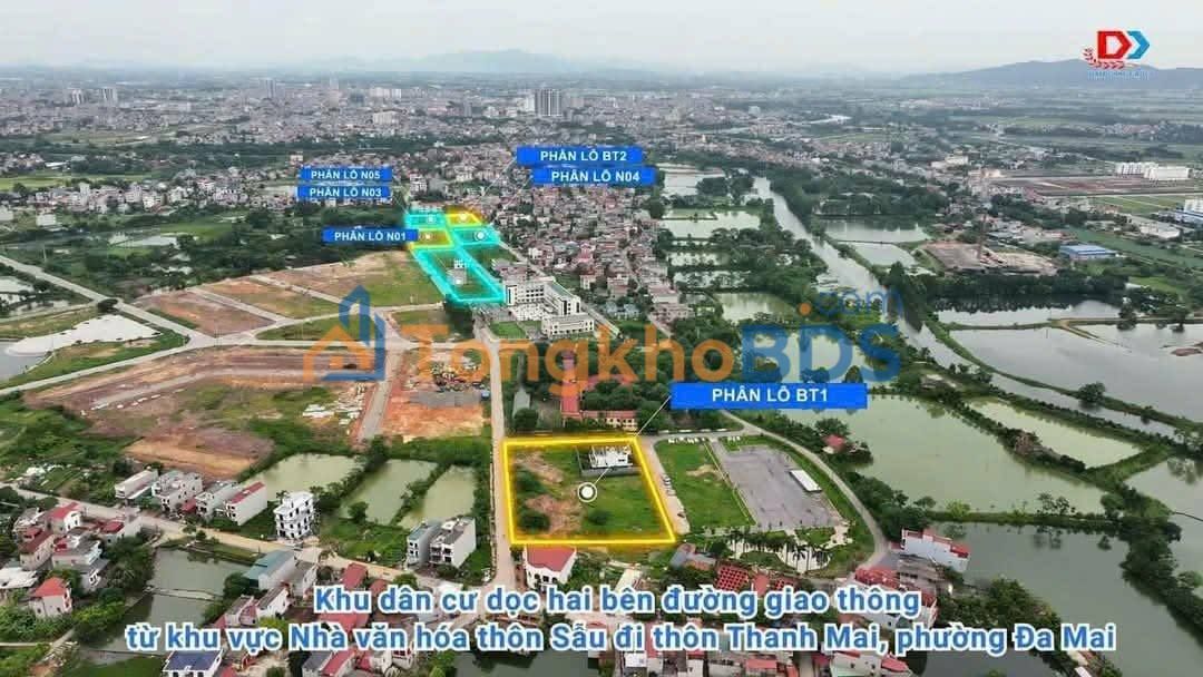 Đất nền Đề Thị, Bắc Giang 88.5m² - Sổ đỏ GPXD, tiềm năng tăng giá