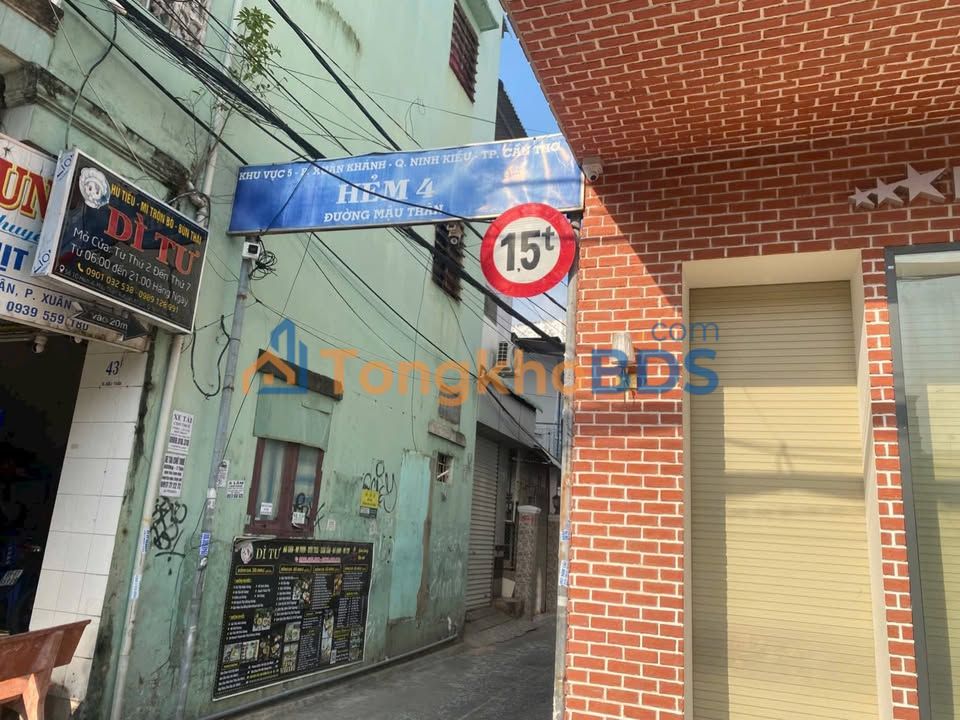 Nhà Mặt Tiền Hẻm 4 Mậu Thân, Cần Thơ - 104m² Kinh Doanh Sầm Uất