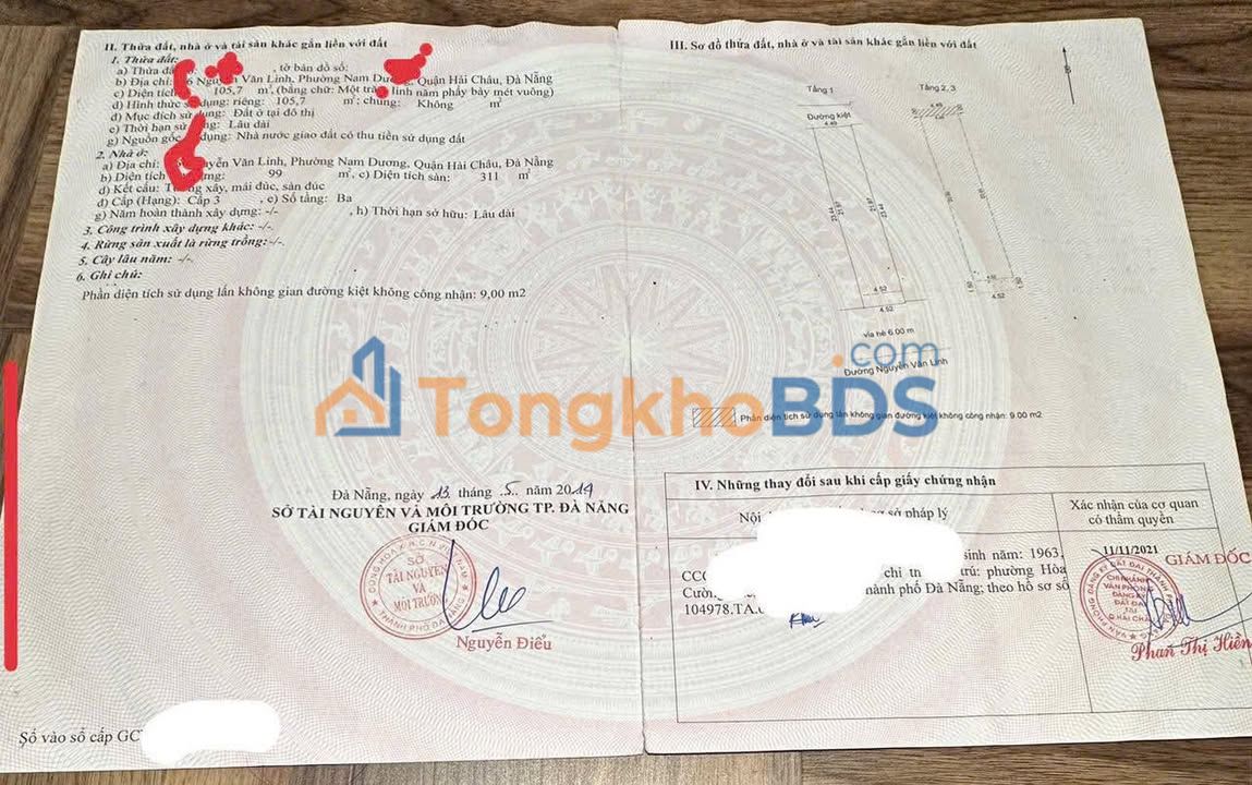 Nhà 4 Tầng Mặt Tiền Nguyễn Văn Linh, Đà Nẵng - 103m² Giá 29 Tỷ