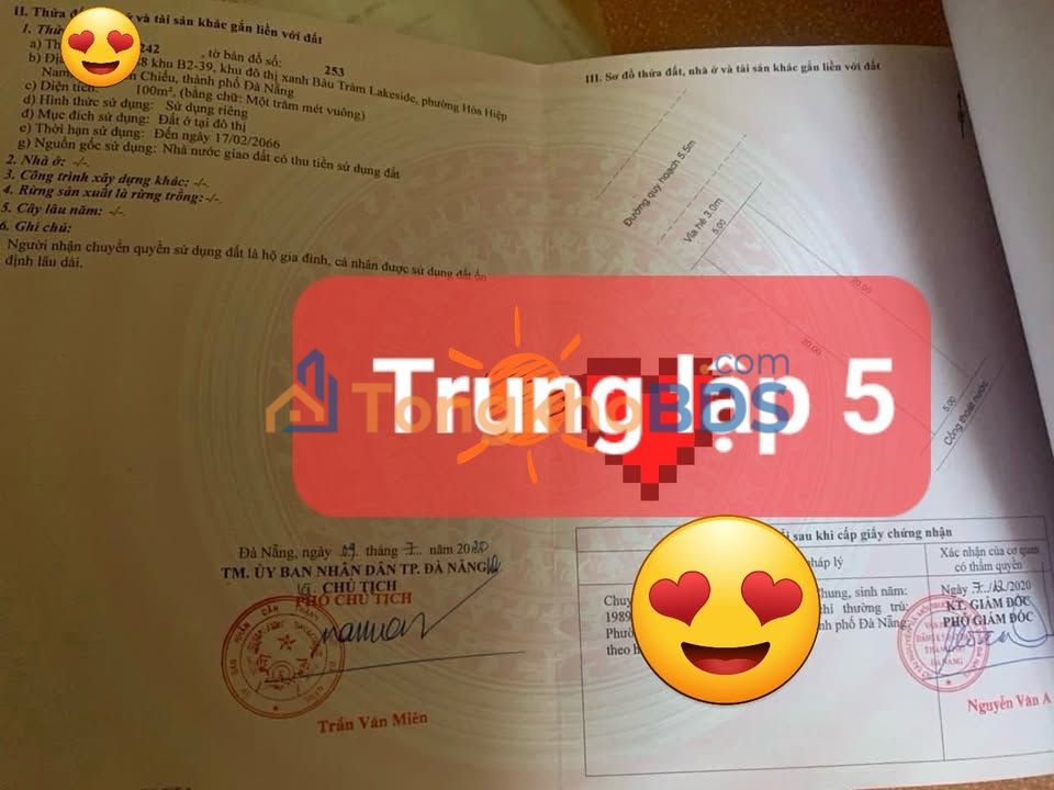 Đất nền Liên Chiểu 100m² - Hướng Tây Bắc, Giá tốt đầu tư