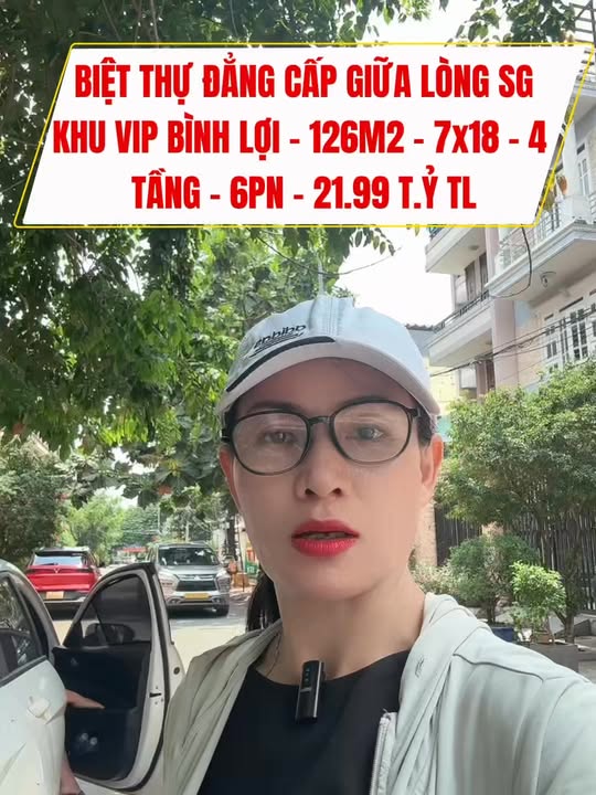 Biệt thự Bình Thạnh 126m² – 4 Tầng, 6PN – Sát Sông, Đường 10m