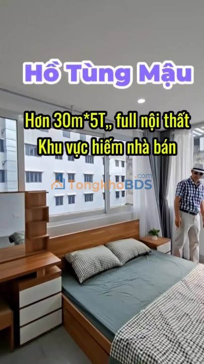 Nhà 30m² 5 tầng Full nội thất - Hồ Tùng Mậu, Cầu Giấy