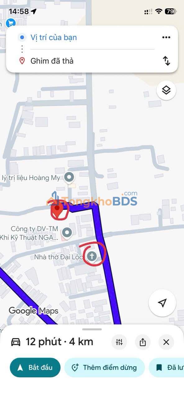 Đất Trảng Dài 98m² Sổ Hồng Chung - Gần Nhà Thờ Đại Lộc - 350 Triệu
