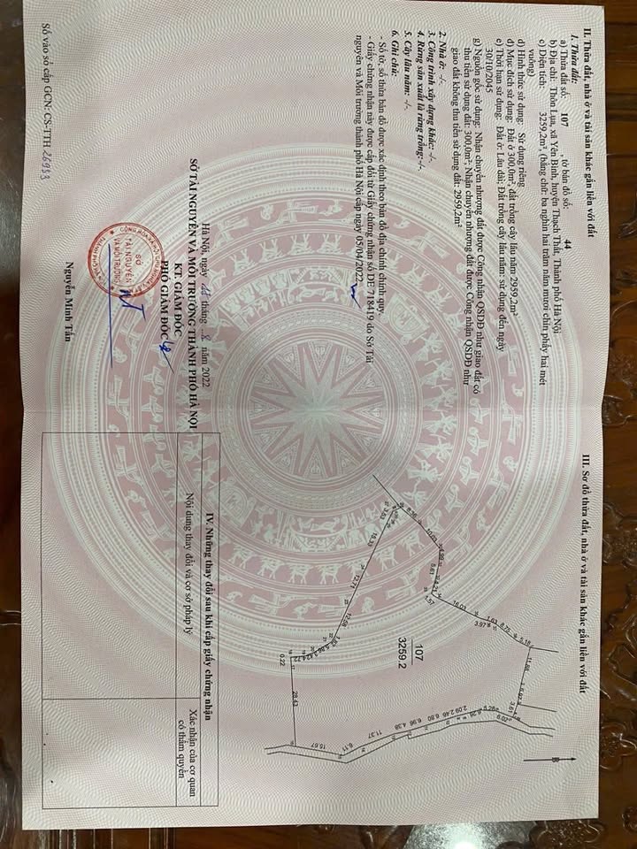 Đất nền Yên Xuân, Thạch Thất 3259m² - Đầu tư sinh lời, hạ tầng phát triển