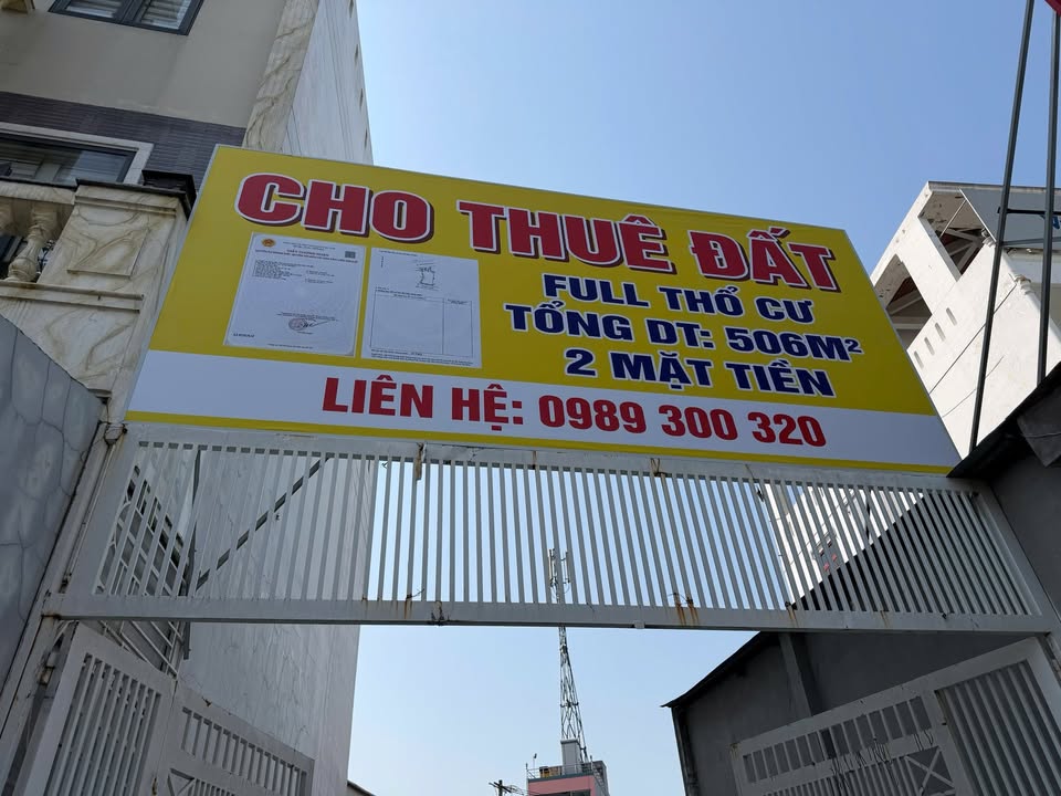 Cho thuê đất Hóc Môn 510m² full thổ cư - Kinh doanh/Bãi xe