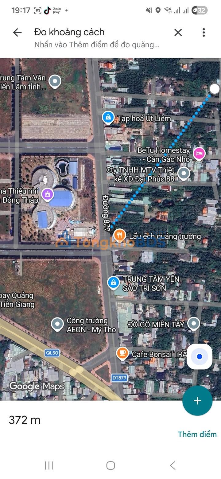 Đất nền 60m² Châu Thành, Tiền Giang - Cách Aeon 300m, Giá F0 770 Triệu