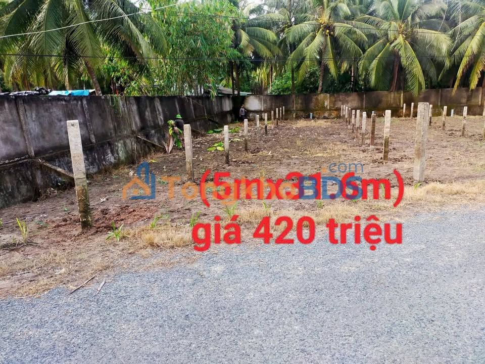 Đất nền 101m² giá chỉ 390 triệu tại Chợ Gạo, Tiền Giang - Sổ hồng riêng, đường nhựa