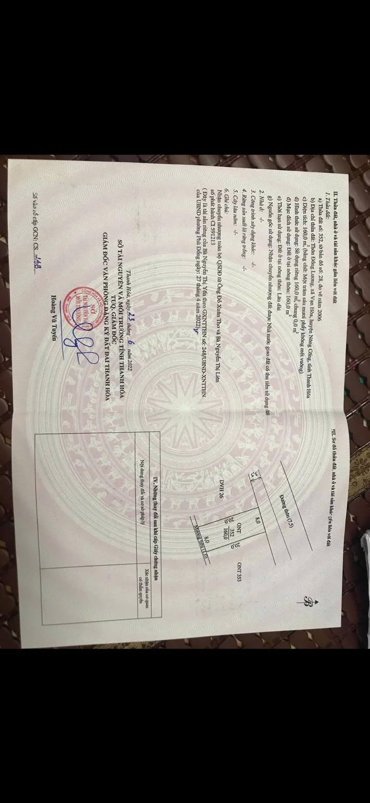 Đất nền 160m² Xã Đồng Lương, Lang Chánh - Giá tốt, vị trí đẹp